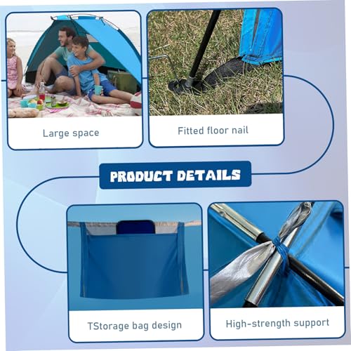 Tienda de playa para bebé impermeable, refugio solar portátil y zona de juegos anti-UV 5
