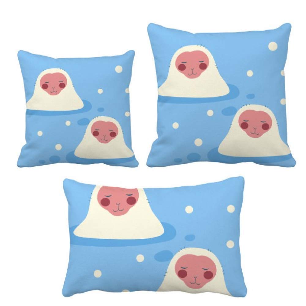 Housse de coussin de voyage japonaise porte-bonheur animal en coton doux pour la maison