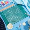 Clear Acrylic Quilting Templates 8.27 Inch Round Patchwork Ruler Circles Stencils Multi Function Circle Stencils for DIY Sewing Cutting Fabrics Crafts Design