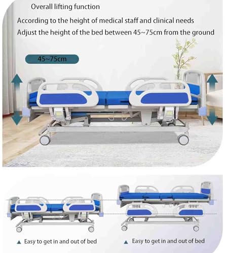 Manuelles Pflegebett, Multifunktionales Heimkrankenhaus, Umdrehbares Pflegebett, Patientenpflege-Rehabilitationsbett, Für Behinderte, Schwangere Frauen, des Bettes Gelähmt – Bild 7
