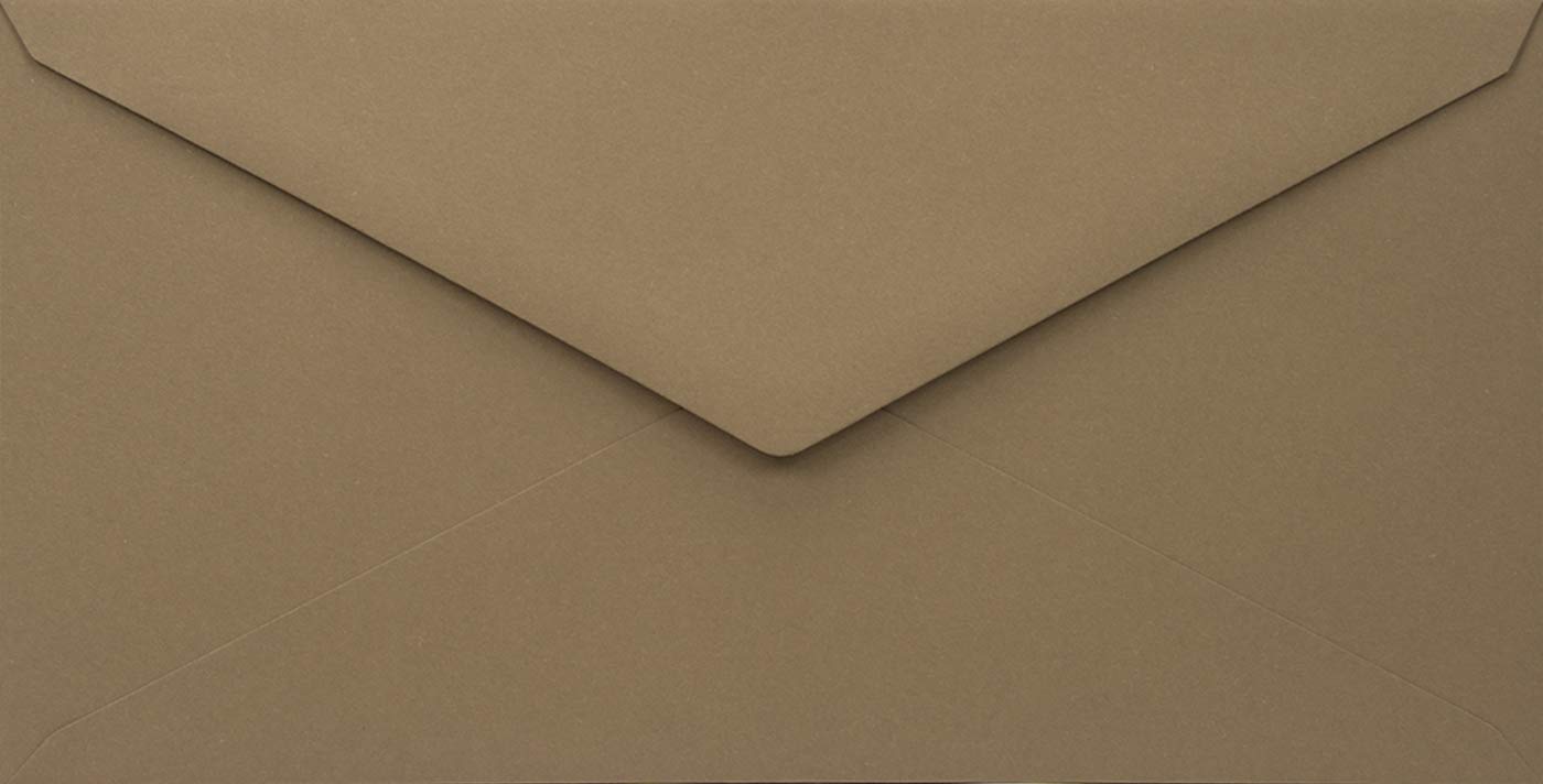 Netuno 500 enveloppes marron DL 110x220 mm recyclées vintage