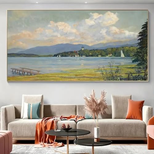 Affiches sur toile vintage mer décorer un salon élégant grand format 60x120cm