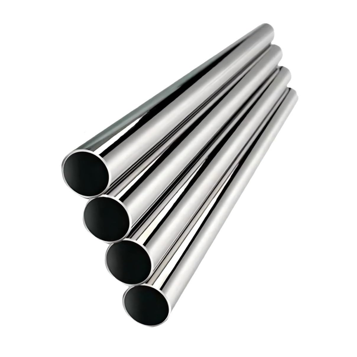 Tubos metálicos sin costura Tubo redondo de acero inoxidable 304 49 cm longitud, pulido por dentro y fuera for construcción(35 * 32mm)