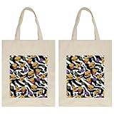 VAPOKF Bolsas de lona reutilizables, hamburguesa y papas