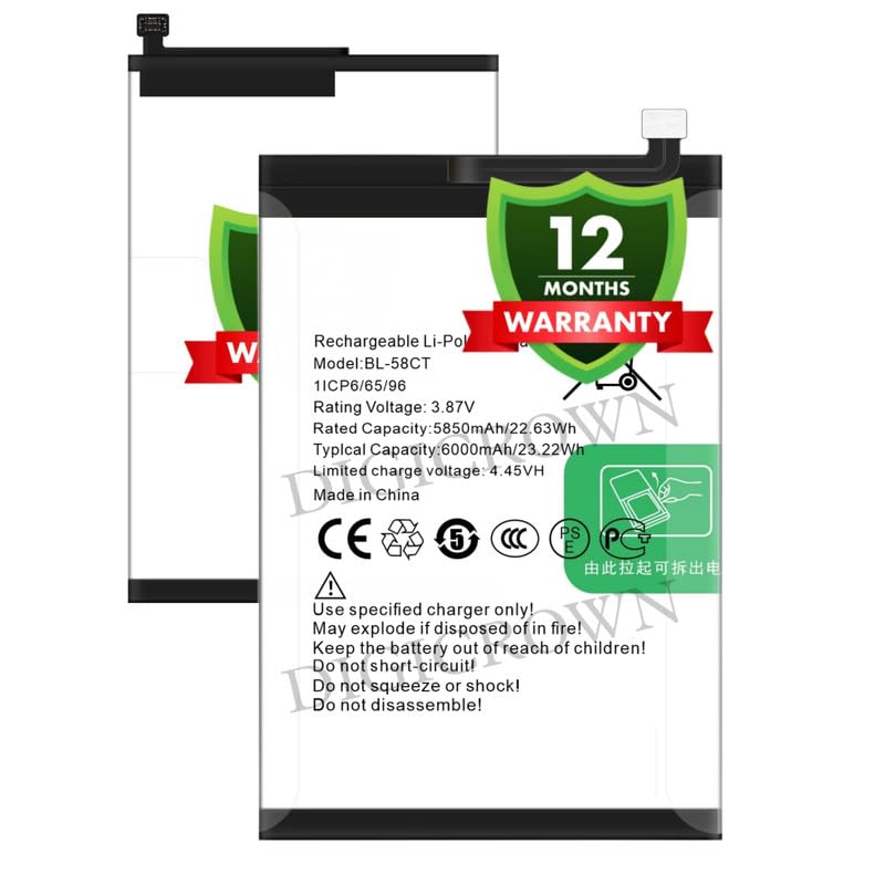 Image of Original BL-58CT Battery Compatible for Tecno Spark 7 | Tecno Spark 7T - (6000mAh) - 1 Year Warranty