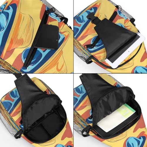 Sling Bag unisex para viaje y senderismo, 7.9x3.5x14.2 in miniatura 5