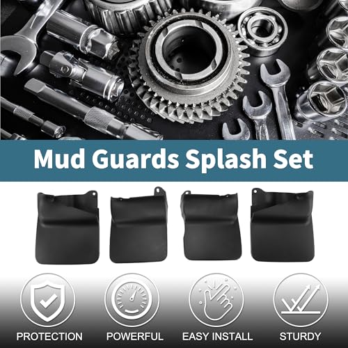 Image of Mud Flaps Splash Guards for Toyota Land Cruiser Prado FJ90 (Two-door) 1996-2002 Front & Rear Mud Guards W /Mount Accessories