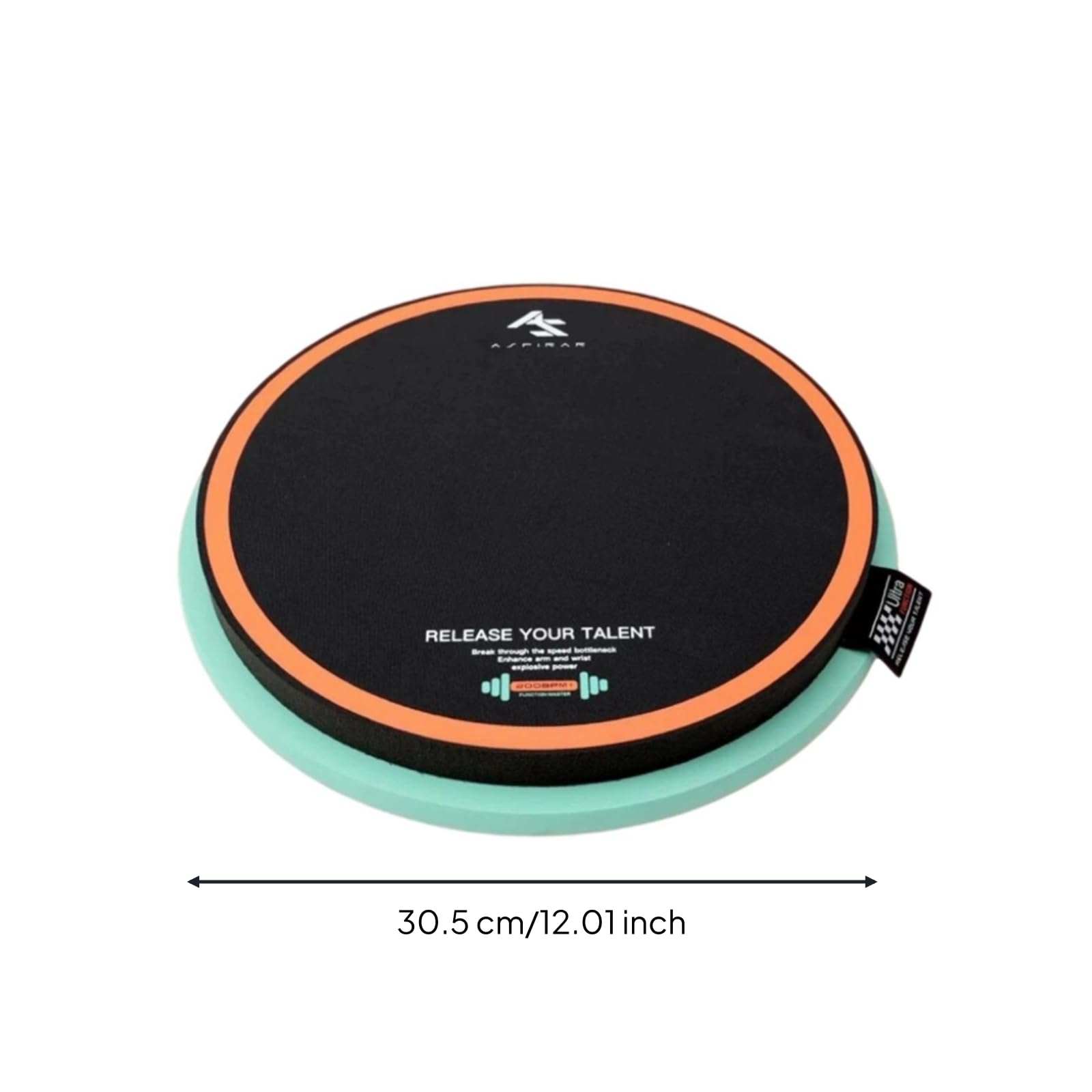 Pad di Allenamento con Bordo Silenziato Percussione Resistente All'abrasione per Batteristi, Studenti di Musica, Casa, Studio