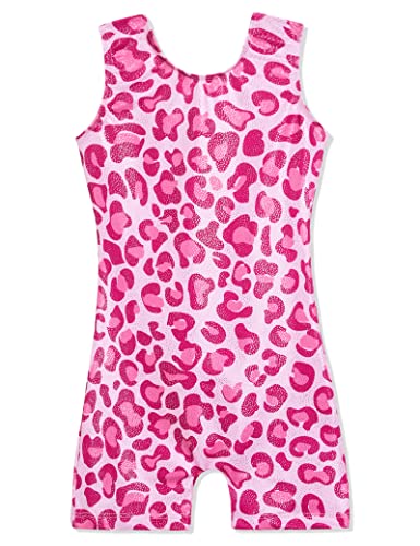 Image of Domusgo Gymnastics Leotards for Girls Sparkly One Piece Biketard Size 1-10Y