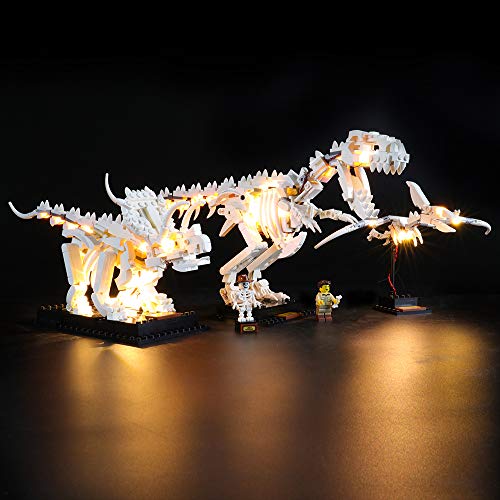 BRIKSMAX Led Lighting Kit for Dinosaur Fossils - Compatible with Lego 21320 Building Blocks Model- Not Include The Lego Set