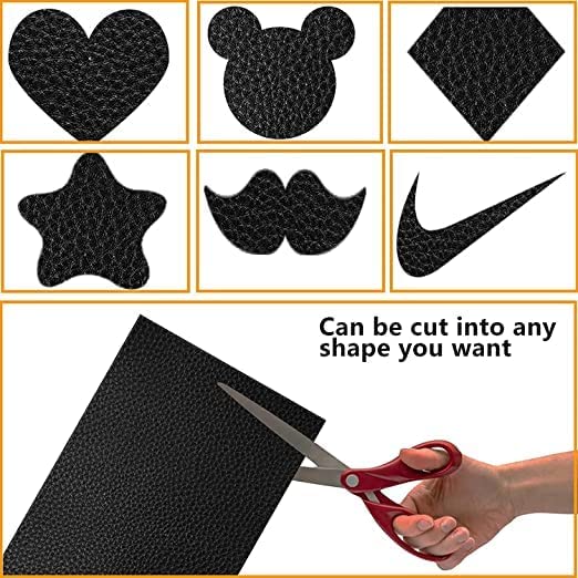 SIA VENDORS Leather Repair Patch Self-Adhesive Leather Repair Kit for Couches, Sofa, Furniture, Car Seat, Jacket, Kitchen Cabinets 30cm X 60cm 3