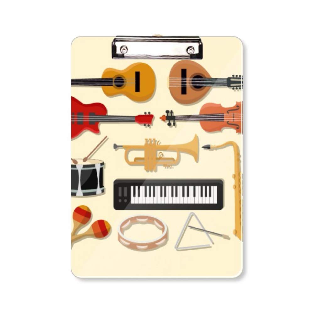 Trombone et support A4 de bloc-notes pour piano électrique