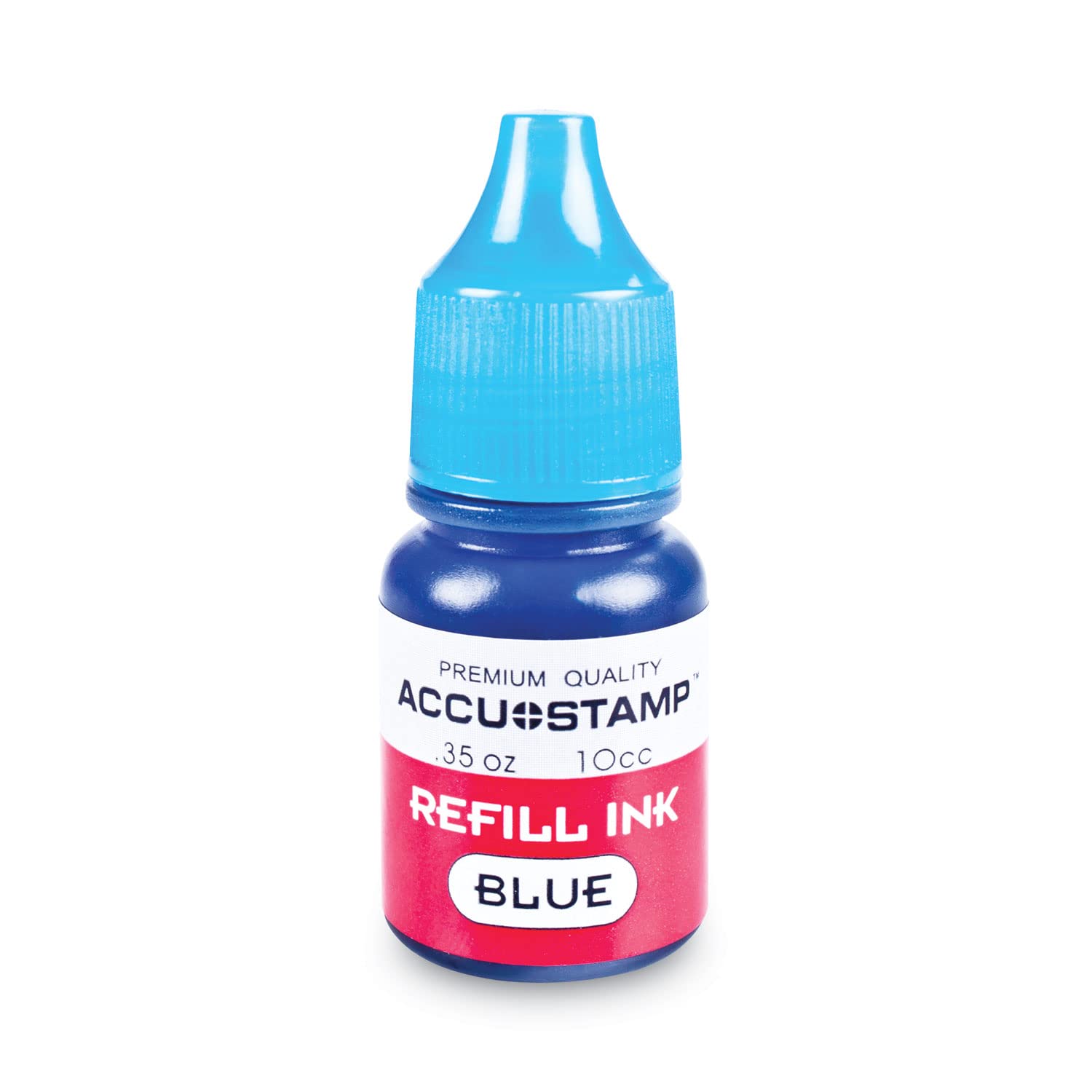 Accu-Stamp Gel Ink Refill, Blue, 0.35 Oz Bottle