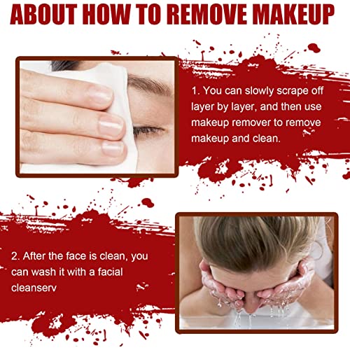 Kit de maquiagem SFX - Modelagem Cicatriz Cera Falso Sangue Gel Espátula Ferramenta,Cera modeladora