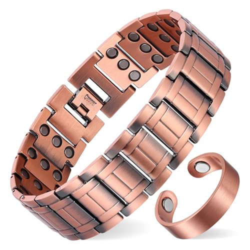 MagEnergy Copper Bracelet for Men-3X Copper Magnetic Bracelets-Smooth