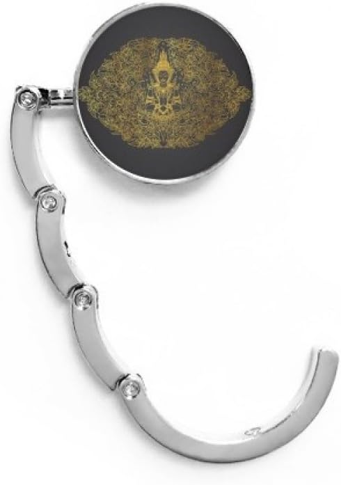 DIYthinker Thai Symmetrical Gold Foil Illustration Table Hook Decorative Clasp Extension Foldable Hanger