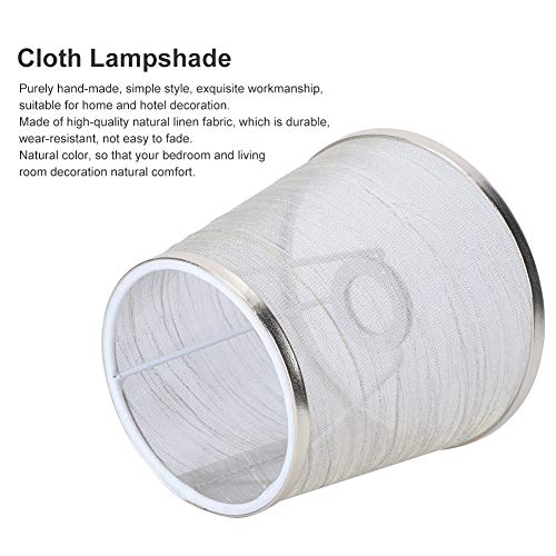 Lamp Shades, Fabric Chandelier White Lampshade Small 4.3\" Top Diameter x 6\" Bottom Diameter x 5.5\" Slant Height for Wall Light Bedside Mini Table Lamp Cover Shade