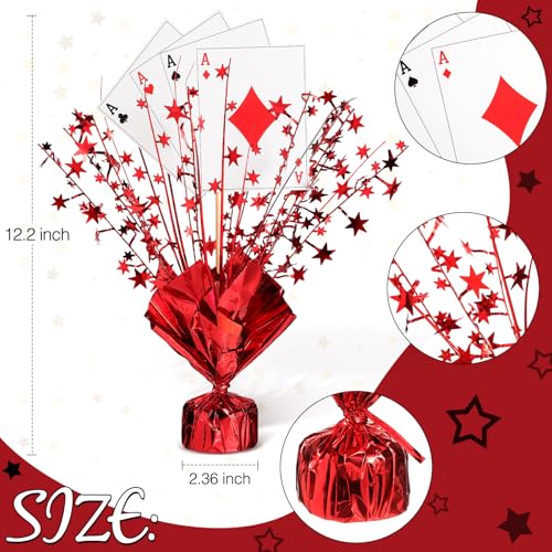 image for Weysat 12 Set Casino Poker Theme Decorations for Table Centerpiece Sta