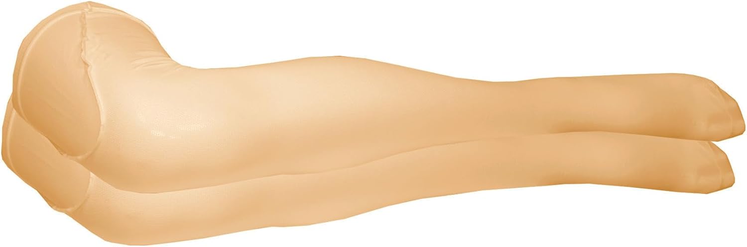 NuVein Surgical Stockings, 18 mmHg Recovery Support for Embolism Risk, Medical Unisex Fit, Thigh High, Closed Toe, Beige, Large