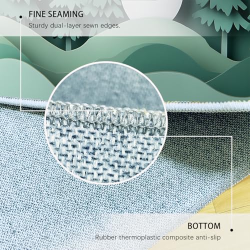 Tapis de Noël pour Salon Moderne et Zone Canapé Hivernale