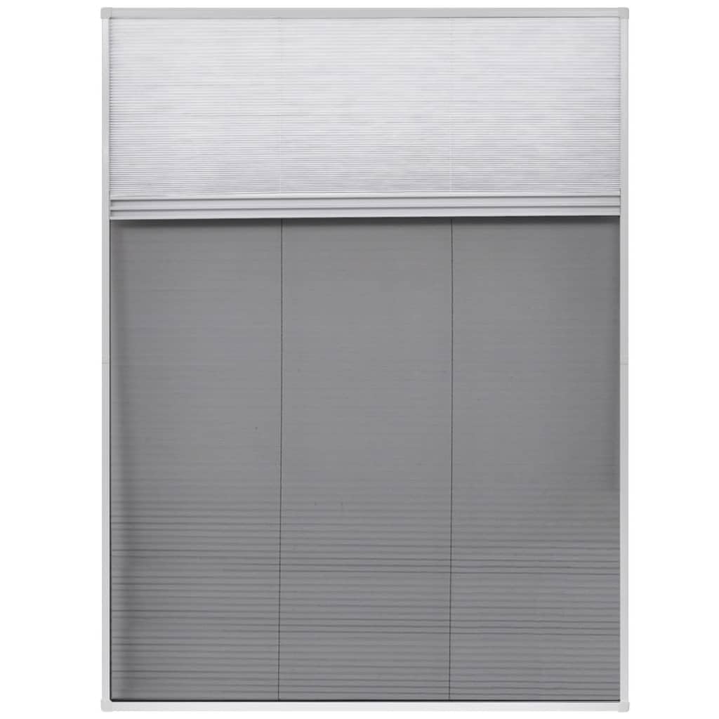 Insektenschutz-Rollo für Dachfenster, Plissee-Insektenschutz für Fenster und Rollo, Aluminium, 60 x 80 cm