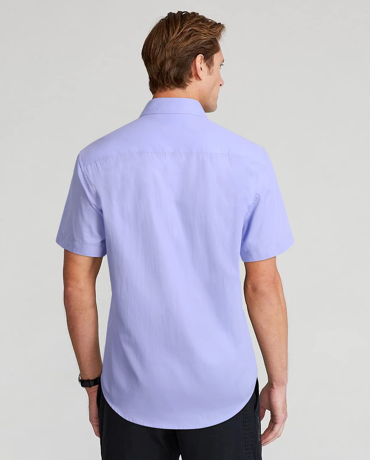 Enlision Camisas para Hombre Manga Corta Casual Camisa de Vestir Formal Camisas Business Camisa Elegante Camisa