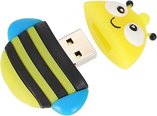 Uonlytech Pequena Abelha Disco USB Fofo Stick De Memória Unidade USB Fofa Animais De Silicone Disco U Para Estudante Stick USB Fofo Novidade Flash Drive Animal Unidade Flash USB 16G Disco U