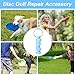 Tweruna Disc Golf Cleaner Repair Tool, Flying Disc Maintenance Tools, Blue Disc Golf Bag Accessories for Scratch Stains Repair Polishing