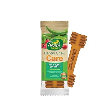 Happi Doggy Dental Chew - Care - Rosehip & Okra - Single 23 Gm - Pack of 1