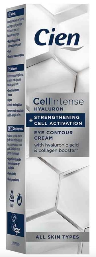 Cien - Cell Intense - Contorno de Ojos 15 ml. con Ácido Hialurónico y Colágeno. Activación Celular. Para todo tipo de pieles.
