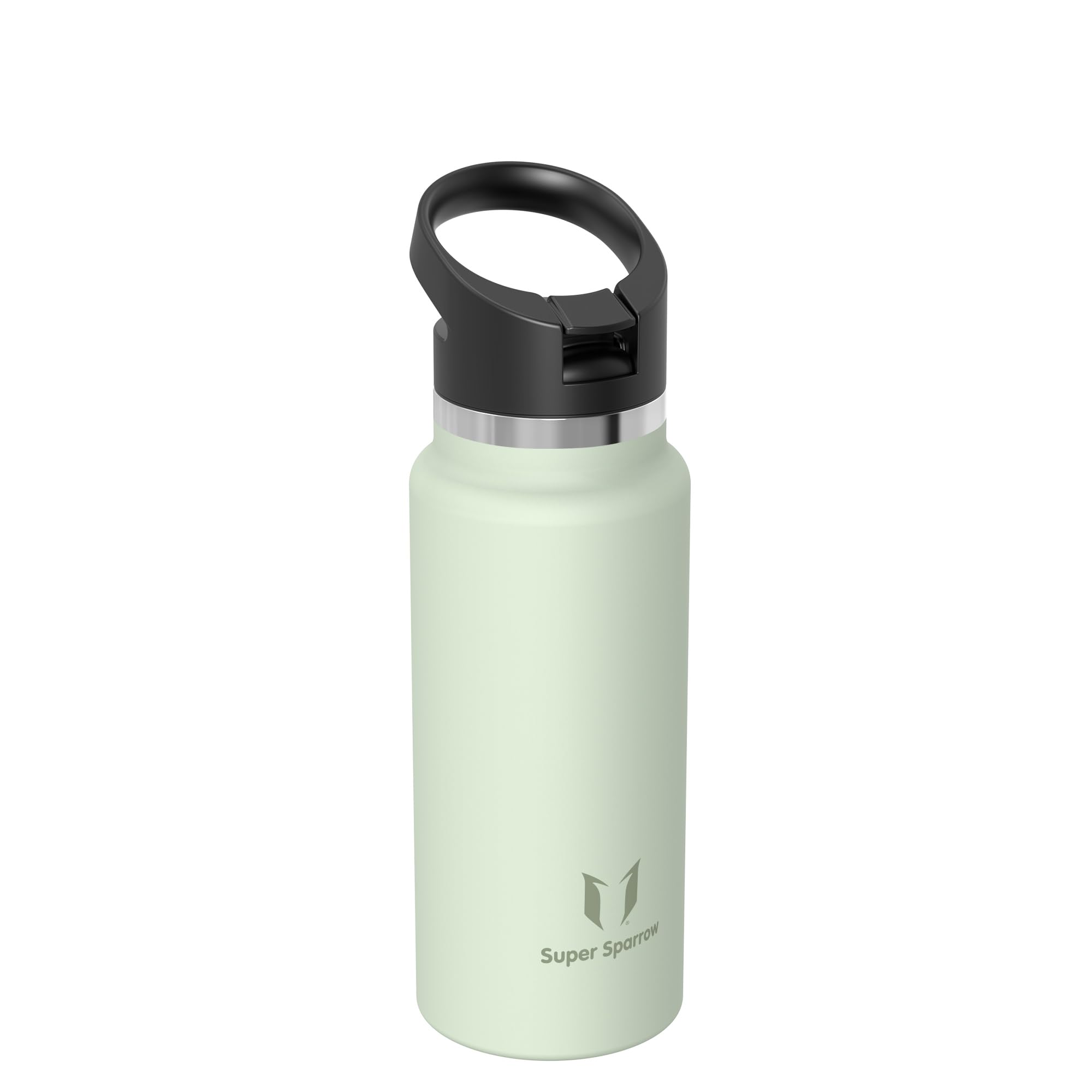 Super Sparrow Borraccia Termica - 500ml, 750ml, 1000ml, 1.2L, 1.5L- SwivelSip Inox Bottiglia - Senza BPA Borracce Termiche, Borraccia Ergonomica per Bambini, Sportiva, Bici, Campeggio, Palestra