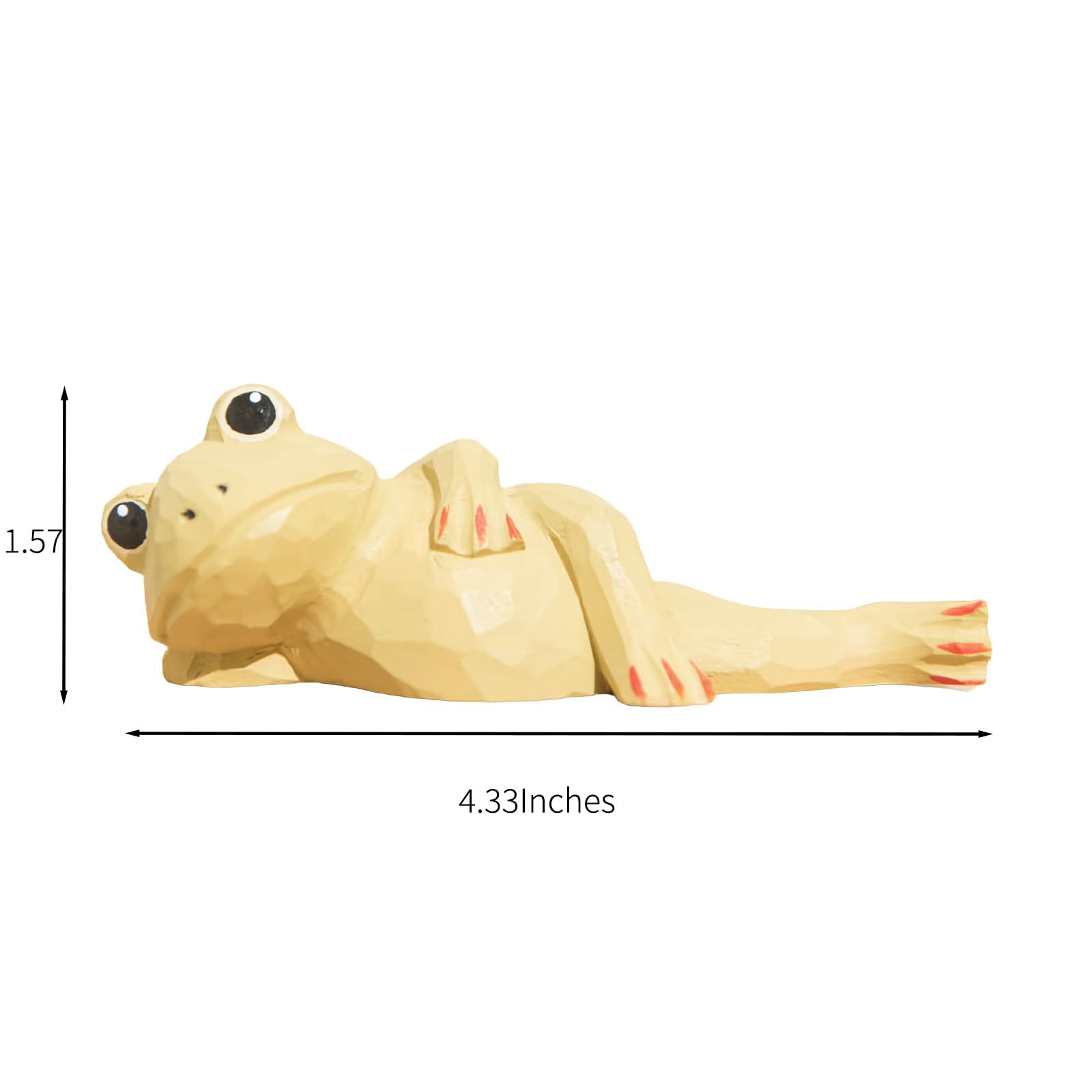 Amazon.co.jp: TALKLEK 仏教 木彫り カエル 置物 像 木細工 収集品 
