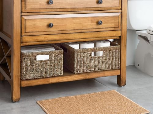 Storageworks Wicker Storage Baskets, Handwoven Seagrass Baskets For Organizing thumb #2