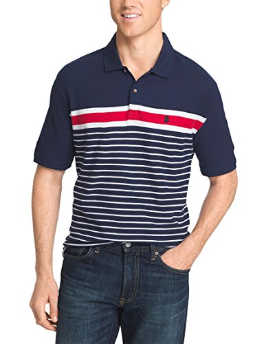 Polo homme Izod bleu marine vêtement décontracté chic taille S