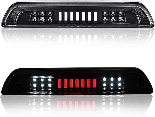 PIT66 Luz LED de 3 freno, compatible con Toyota Tundra 2007-2018 LED de montaje alto tercer tercio de luz de freno de carga trasera lente