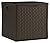 Suncast 60 Gallon Resin Outdoor Patio Storage Box, Java