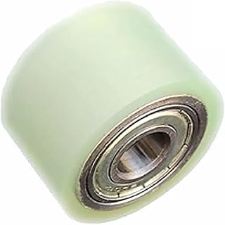 1 Pcs Diameter 50mm, Length 28mm, PU Polyurethane Roller, with Bearing, Soft Surface, Pipe Drive Rubber Wheel (Size : Hole 8mm)