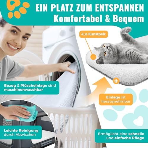 LOVPET® Transportbox Hund Katze Transporttasche XXL 92x64x64cm | Hunde-Tragetasche Faltbare Katzentasche | Haustier-Transportbox inkl. Hundenapf & Schultergurt | für Katzen & Hunde Anthrazit
