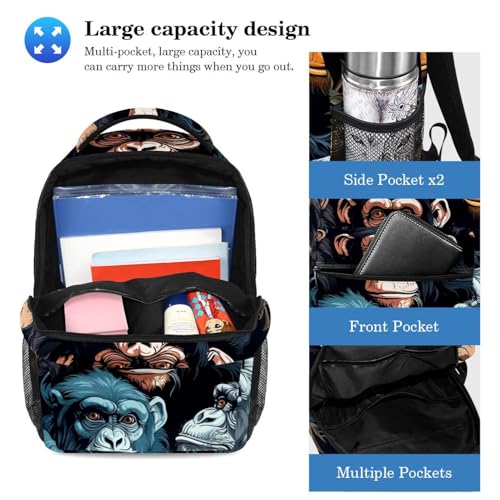 Cartable sac à dos étudiants grand volume et trousse à crayons multicolore