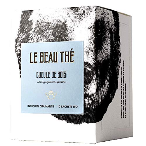 Le Beau Thé - Té - Infusión - Infusión - Té ecológico - Fabricado en Francia - Ortia y jengibre - Infusión drenante - Guela de madera - 10 bolsitas Cover