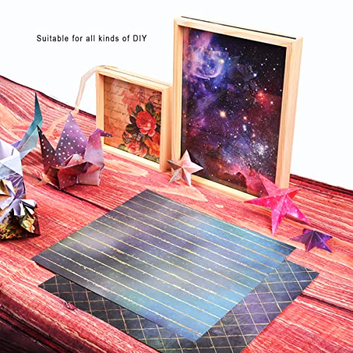 Eamotol 24 Sheets Colorful Scrapbook Paper Pad 12" X 12", Single-Sided Scrapbooking Paper Pack, Diy Background Decorative Craft Paper Pads, Album Card Making Supplies - Brilliant Life Theme #TOP4