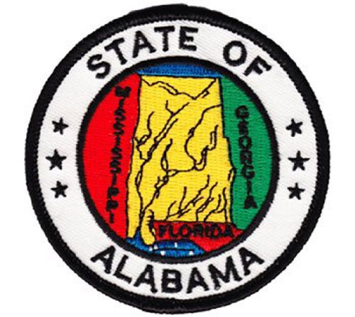 Alabama - 3 in Round State Seal Patch
