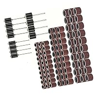 102-teiliger Satz Schleifbandtrommel-Rotationsschleifring, Perfekt Zum Schleifen und Polieren, Ideales Werkzeug für Dremel Rotary