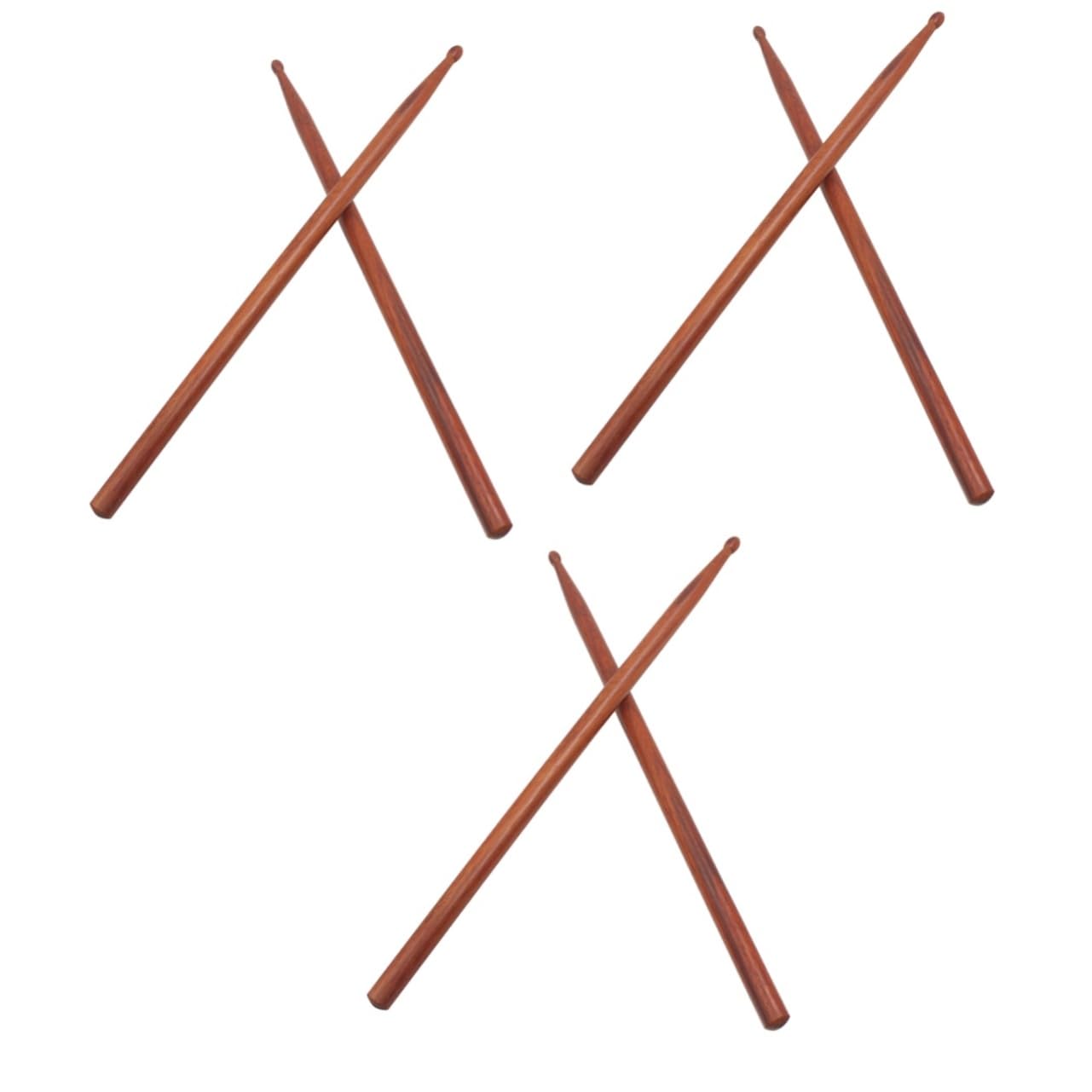 ibasenice 3paia Bacchette Per Batteria Legno Con Punta Bacchette Percussione Resistenti e Comode Per Band Giovanili e Musicisti Finitura Naturale e Materiale