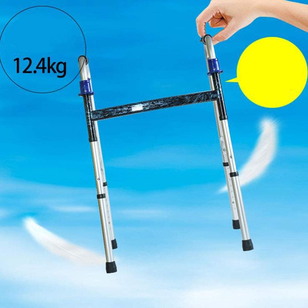 Gehgestell, höhenverstellbares, rutschfestes Fußpolster, zusammenklappbarer Gehhilfe aus Aluminiumlegierung für ältere Senioren mit Behinderungen, die sich danach sehnen Comfortable anniversary