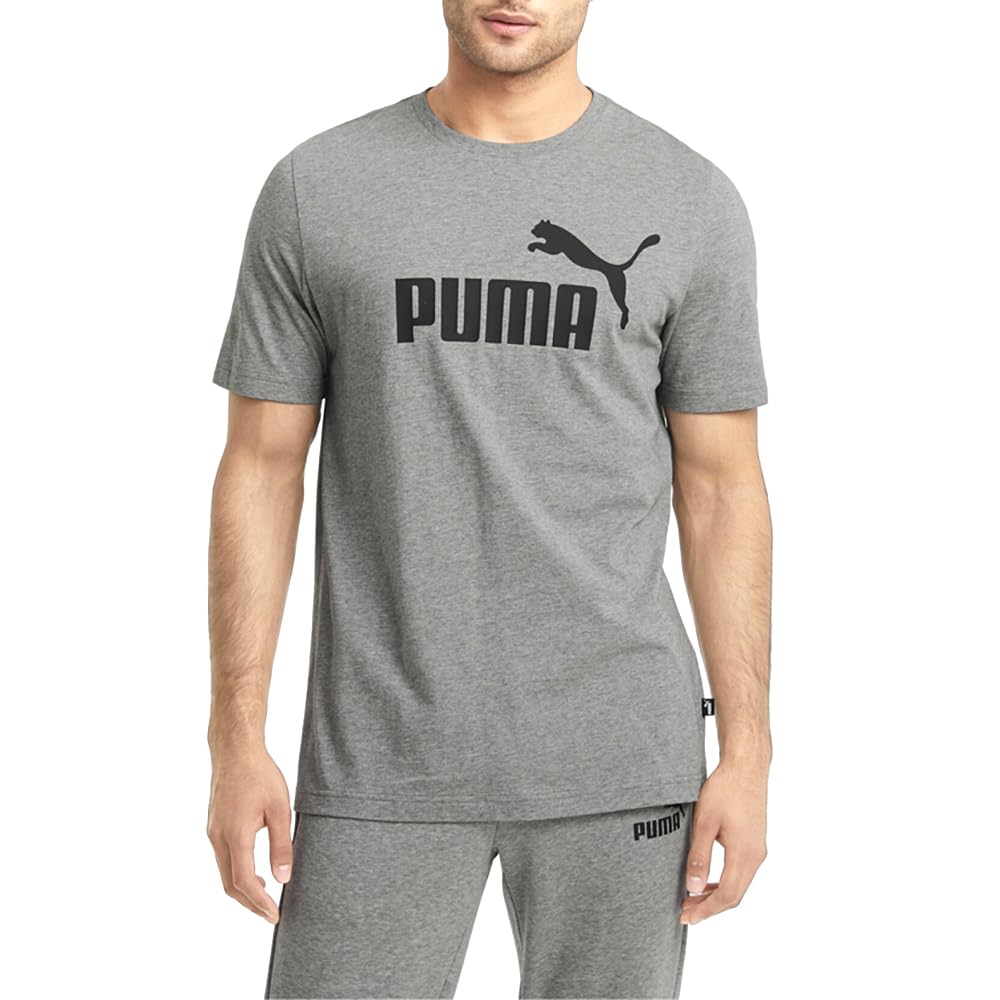 PUMA Herren Essentials T-Shirt, Mittelgrau meliert, XX-Large