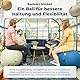 Backerz Sitzball 75 cm - Ergonomische Sitzmöbel für Büro und Heimbüro - Langlebiger Stoff, Gymnastikball - Fitness-Ball, Ballstuhl mit Ballauflage - Waschbarer Leinenbezug - Schwarz