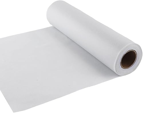 Interfaz fusible, 11.6 pulgadas x 10.9 yardas, poliéster no tejido, interfaz de una cara para planchar, ligero, peso medio, para coser acolchados,