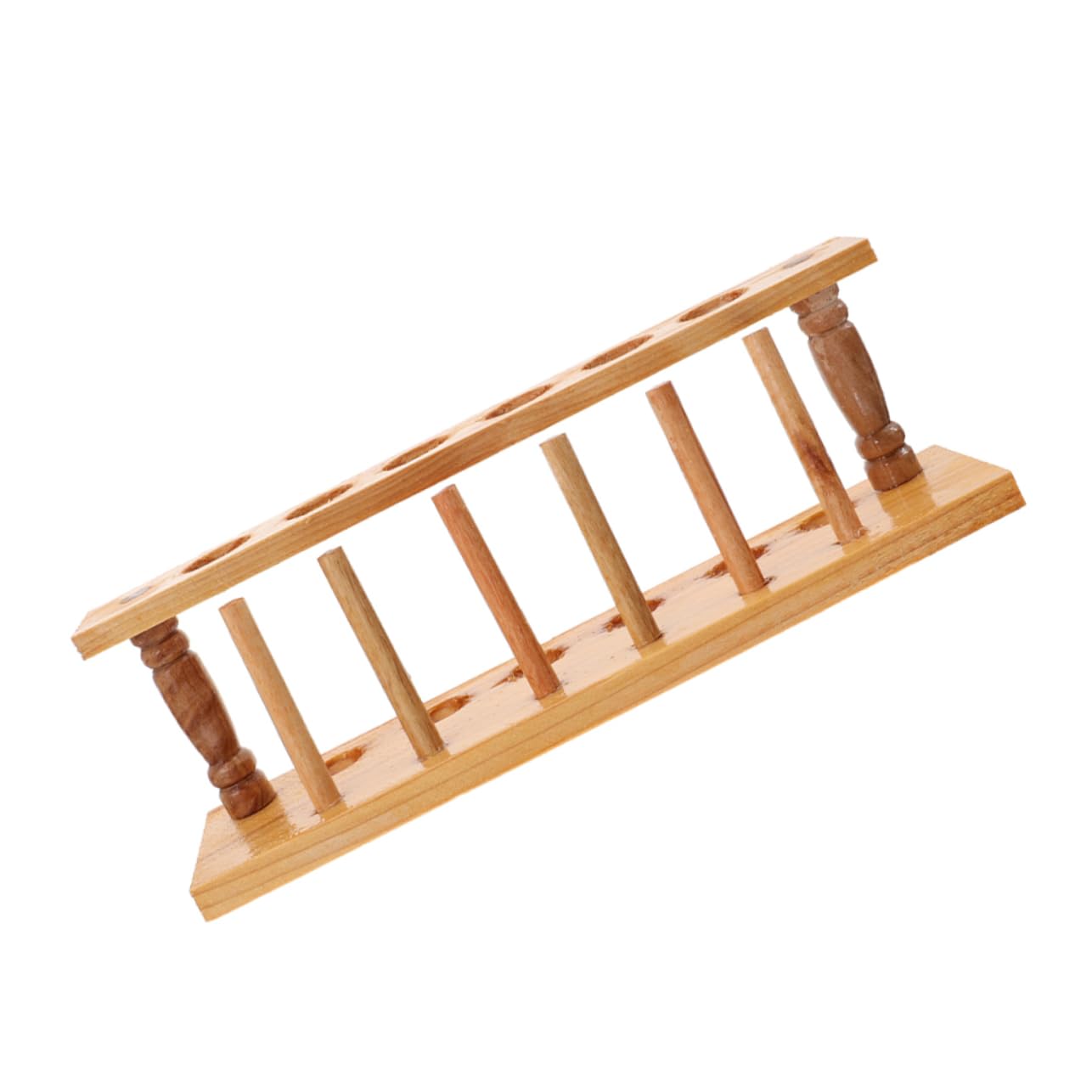 SOLUSTRE 5pezzi Porta Provetta Legno Con Supporto Per Tubo Da Laboratorio Organizzatore Versatile Per Ricerca Scientifica e Industriale Design Stabile e Leggero Facile Da Riporre e