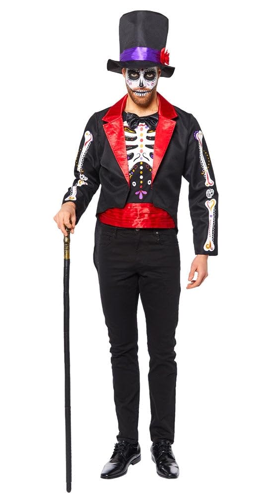 amscan Women's Dotd Mens Jacket Adult Sized Costumes, Multicoloured, L UK